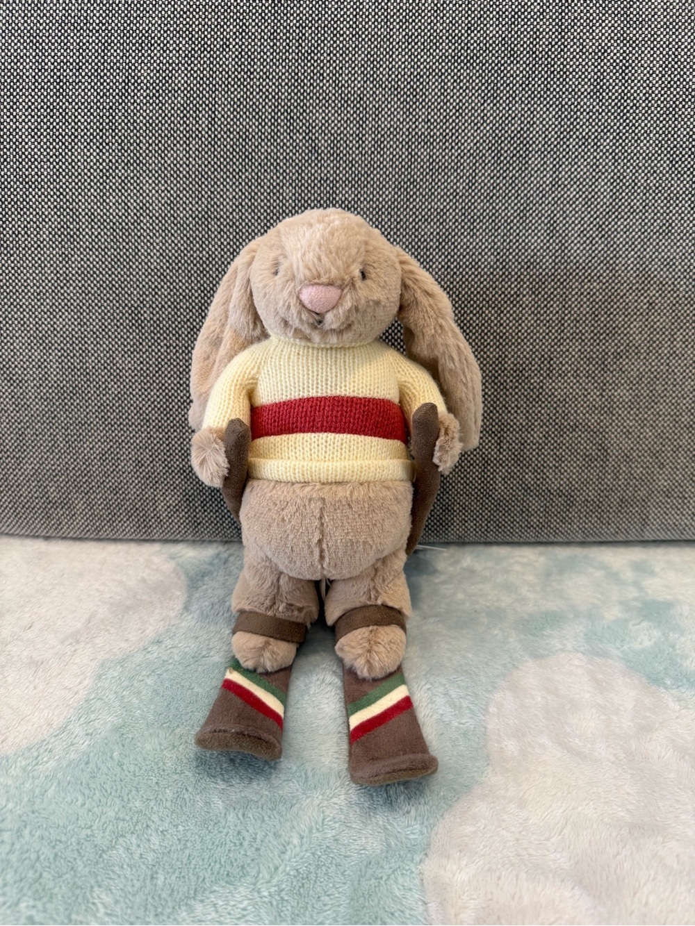 Jellycat Bashful Bunny Gold Medal Ski Outfit BNWT